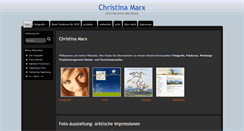 Desktop Screenshot of christina-marx.de
