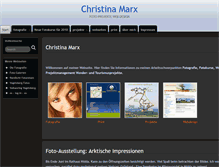 Tablet Screenshot of christina-marx.de